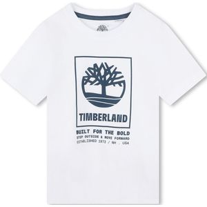 T-shirt met korte mouwen TIMBERLAND. Katoen materiaal. Maten 14 jaar - 162 cm. Wit kleur