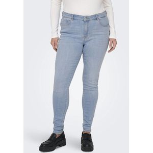 ONLY CARMAKOMA Push-up Skinny Jeans CARPOWER MID PUSH UP Light Blue Denim