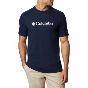 T-shirt met korte mouwen en logo op borst essentiel COLUMBIA. Katoen materiaal. Maten XS. Blauw kleur