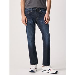 Rechte stretch jeans Cash PEPE JEANS. Katoen materiaal. Maten Maat 28 (US) - Lengte 34. Blauw kleur