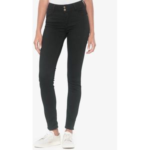 Slim jeans met standaard taille LE TEMPS DES CERISES. Denim materiaal. Maten 32 US - 40 EU. Zwart kleur