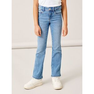 Rechte jeans NAME IT. Katoen materiaal. Maten 12 jaar - 150 cm. Blauw kleur