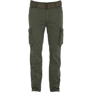 Cargo broek met ceintuur Tr Ranger 70 SCHOTT. Katoen materiaal. Maten 28 (US) - 42 (EU). Groen kleur