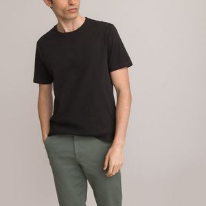 T-shirt met ronde hals en korte mouwen LA REDOUTE COLLECTIONS. Bio katoen materiaal. Maten XL. Zwart kleur