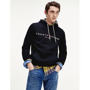 Hoodie, Tommy Logo TOMMY HILFIGER. Katoen materiaal. Maten XL. Zwart kleur