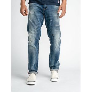 Jeans Russel Regular Tapered fit PETROL INDUSTRIES. Katoen materiaal. Maten Maat 31 (US) - Lengte 32. Blauw kleur