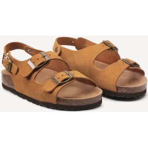 Leren sandalen LA REDOUTE COLLECTIONS. Onbewerkt leer materiaal. Maten 27. Kastanje kleur