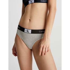 String in katoen CALVIN KLEIN UNDERWEAR. Katoen materiaal. Maten L. Grijs kleur