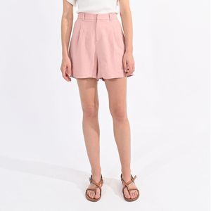 Short met hoge taille MOLLY BRACKEN. Linnen materiaal. Maten M. Roze kleur