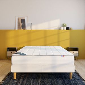 Matras met 580 veren en een omhullend comfort LA REDOUTE INTERIEURS.  materiaal. Maten 90 x 190 cm. Wit kleur