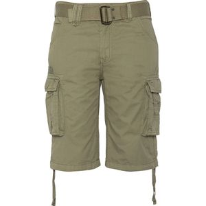 Cargo bermuda SCHOTT. Katoen materiaal. Maten 31 (US) - 44/46 (EU). Groen kleur