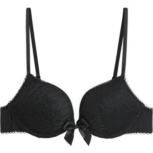 Push-up BH in kant Nayea LA REDOUTE COLLECTIONS. Kant materiaal. Maten 90C FR - 75C EU. Zwart kleur