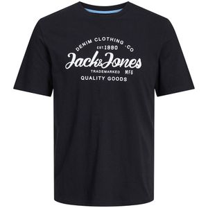 T-shirt met ronde hals en logo JACK & JONES. Katoen materiaal. Maten S. Zwart kleur