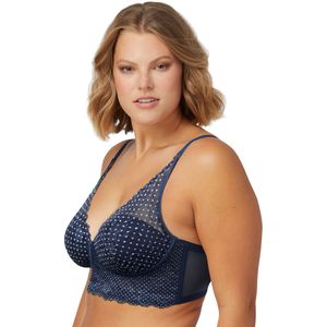 Bustier bh zonder beugels MAIDENFORM. Polyamide materiaal. Maten 100B FR - 85B EU. Blauw kleur