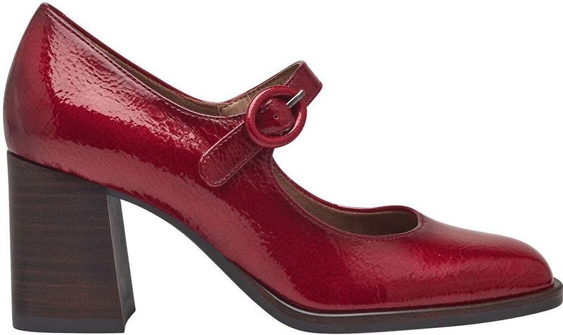 Gelakte schoenen met hak TAMARIS. Synthetisch materiaal. Maten 40. Rood kleur