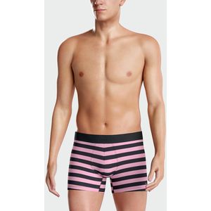 Gestreepte boxershort EDEN PARK. Katoen materiaal. Maten S. Roze kleur