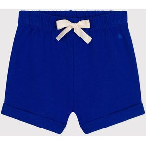 Baby short in lichte jersey PETIT BATEAU. Katoen materiaal. Maten 12 mnd - 74 cm. Blauw kleur