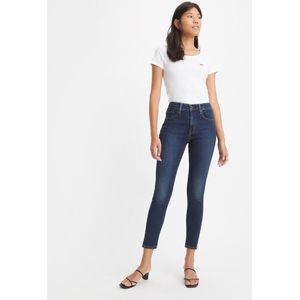 Skinny jeans 721 High Rise LEVI'S. Denim materiaal. Maten Maat 28 (US) - Lengte 34. Blauw kleur