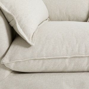 Zetelhoes in polyester, Odna LA REDOUTE INTERIEURS.  materiaal. Maten 4-zit. Beige kleur