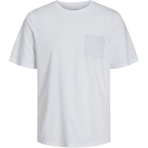 T-shirt met ronde hals en zak JACK & JONES. Polyester materiaal. Maten XS. Wit kleur
