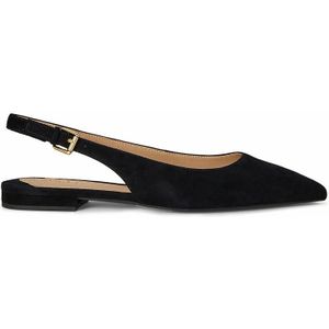 Londyn suède slingback ballerina's LAUREN RALPH LAUREN. Leer materiaal. Maten 37. Zwart kleur