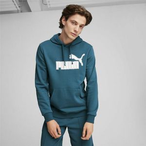 Hoodie met groot logo Club PUMA. Katoen materiaal. Maten XS. Groen kleur