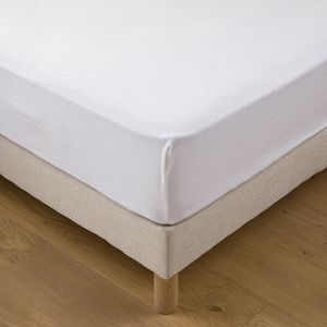Matrasbeschermer in molton LA REDOUTE INTERIEURS.  materiaal. Maten 60 x 120 cm. Wit kleur