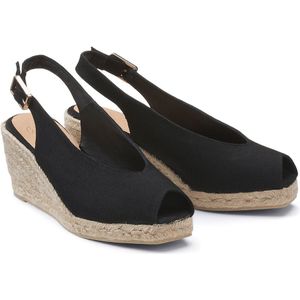 Espadrilles met sleehak slingback Dosalia CASTANER. Katoen materiaal. Maten 41. Zwart kleur