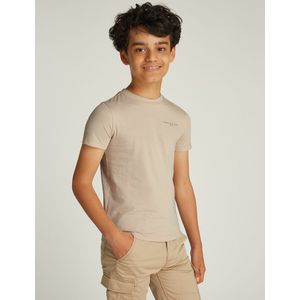 T-shirt met korte mouwen TOMMY HILFIGER. Katoen materiaal. Maten 16 jaar - 162 cm. Beige kleur