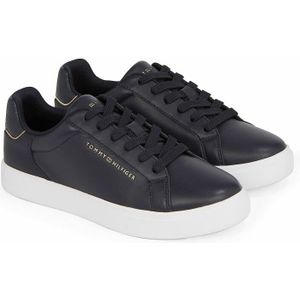 Sneakers in leer Essential Court TOMMY HILFIGER. Leer materiaal. Maten 39. Blauw kleur