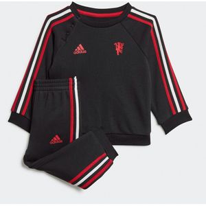 Jogging ensemble Manchester United adidas Performance. Katoen materiaal. Maten 3/6 mnd - 60/67 cm. Zwart kleur