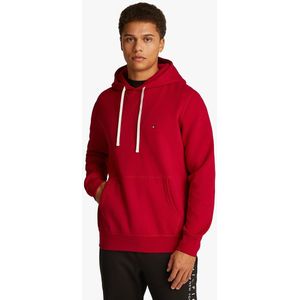 Fleece hoodie TOMMY HILFIGER. Katoen materiaal. Maten L. Rood kleur