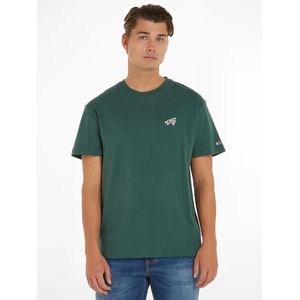 T-shirt met ronde hals en korte mouwen TOMMY JEANS. Katoen materiaal. Maten 3XL. Groen kleur