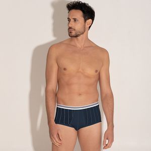 Gestreepte open slip, hoge taille EMINENCE. Katoen materiaal. Maten L. Blauw kleur