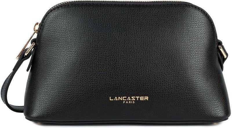 Handtas met rits Sierra Jia LANCASTER. Leer materiaal. Maten één maat. Zwart kleur