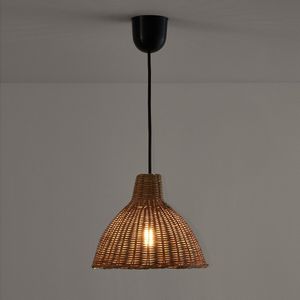 Hanglamp in rotan Ø22 cm, Alaya LA REDOUTE INTERIEURS. Rotan materiaal. Maten één maat. Beige kleur