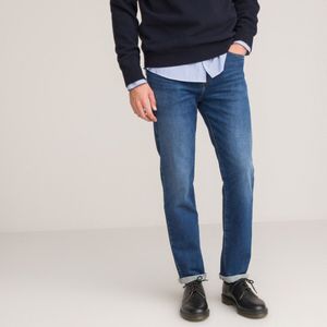 Regular jeans Signature LA REDOUTE COLLECTIONS. Katoen materiaal. Maten 48 FR - 52 EU. Blauw kleur