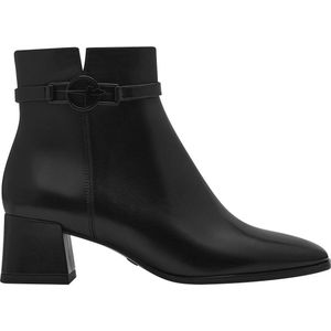 Leren bottines met hak TAMARIS. Leer materiaal. Maten 39. Zwart kleur