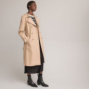 Trenchcoat Signature, in katoen LA REDOUTE COLLECTIONS. Katoen materiaal. Maten 52 FR - 50 EU. Beige kleur