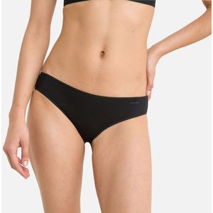 Slip Sheer Marquisette CALVIN KLEIN UNDERWEAR. Polyamide materiaal. Maten XS. Zwart kleur