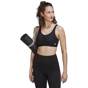 Sportbustier, matige steun adidas Performance. Polyester materiaal. Maten S. Zwart kleur