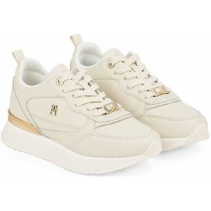 Leren sneakers Feminine court TOMMY HILFIGER. Leer materiaal. Maten 40. Beige kleur