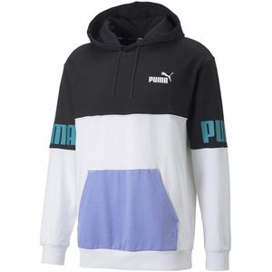 Hoodie Colorblock PUMA. Katoen materiaal. Maten XL. Zwart kleur