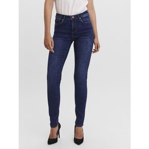 Skinny jeans, standaard taille VERO MODA. Denim materiaal. Maten XS / L32. Blauw kleur