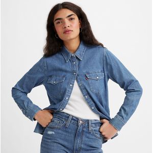 Hemd Essential Western LEVI'S. Denim materiaal. Maten XS. Blauw kleur