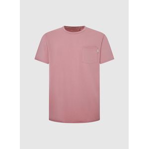 T-shirt met ronde hals PEPE JEANS. Katoen materiaal. Maten XS. Roze kleur