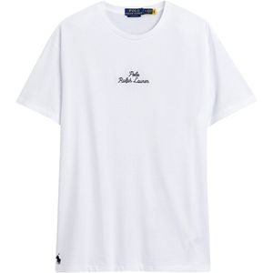 POLO Ralph Lauren Slim Fit T-shirt met Logo Wit