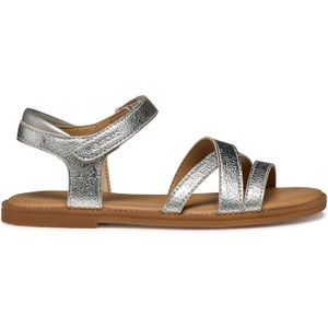 Sandalen in polyurethaan GEOX. Polyurethaan materiaal. Maten 36. Zilver kleur