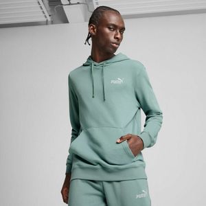 Hoodie Essentiel PUMA. Katoen materiaal. Maten L. Groen kleur