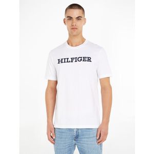 T-shirt met ronde hals en korte mouwen, geborduurd logo TOMMY HILFIGER. Katoen materiaal. Maten XS. Wit kleur